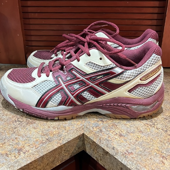 ASICS Gel 1120 Volleyball Shoes Pearl Maroon Sz 7 - Picture 3 of 7